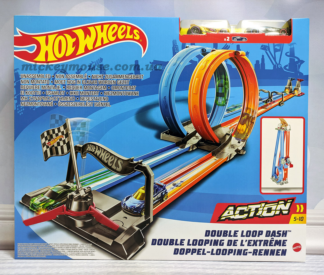 Трек Хот Вілс Подвійна петля Hot Wheels Double Loop Dash Drag Racing GFH85