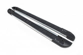 Бокові пороги,підніжки RedLine V1 (2 шт., Алюміній) для мод. Honda Pilot 2008-2015 рр.