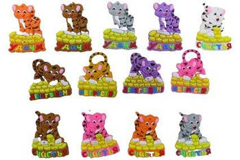 Магніт гумовий "Тигр з грошима-побажання" 10 шт. P-2 G-Rich