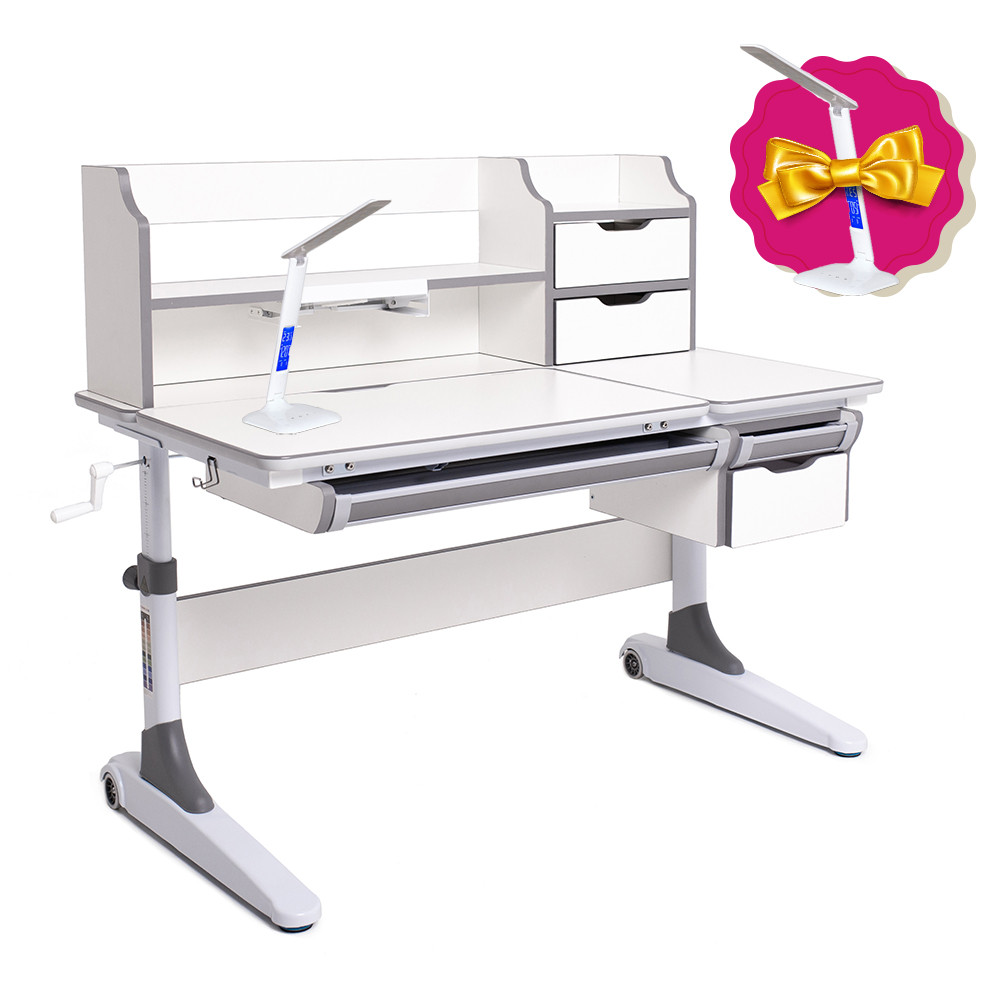 Парта-трансформер для школяра Luce II Grey FUNDESK, фото 1