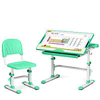 Комплект парта + стілець трансформери Cubby DISA GREEN