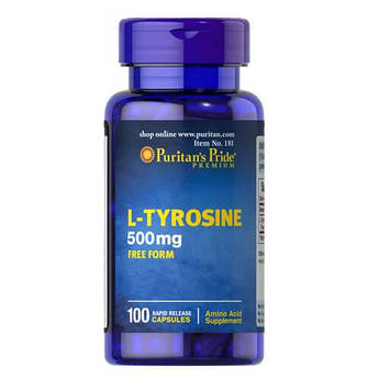 Л тирозин, Puritan's Pride L-Амінокислоти 500 mg 100 капсул