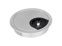 Пропуск для кабелю врізний GIFF Luna d=60 мм матовий хром