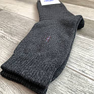 Шкарпетки підліткові х/б махрові всередині Смалій, 23 розмір, сірі, 40516, фото 3