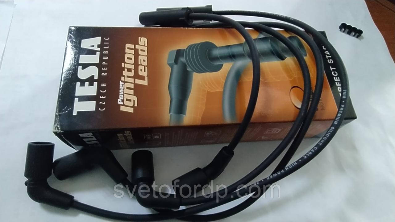 Провода высоковольтные Сенс 1.3, Lanos 1.4 (под модуль) 1102 инжектор, силиконовые TS T393B Tesla, фото 1