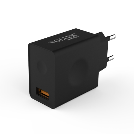 Зарядний пристрій Voltex VLF-700 QC3.0 2 A Black