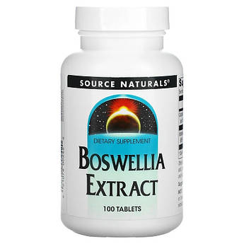 Source Naturals, екстракт босвелії, Boswellia Extract, 100 таблеток