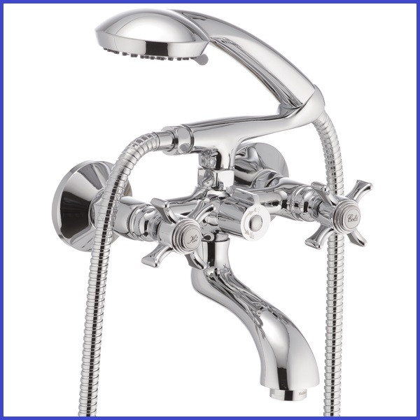 Смеситель для ванной литой двухвентильный Haiba ZEUS 142 EURO (HB0835 ...
