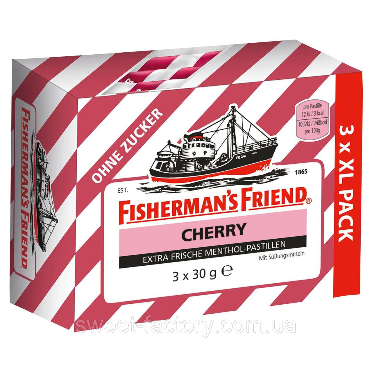 Пастилки Fisherman's Friend Cherry 3s 90g