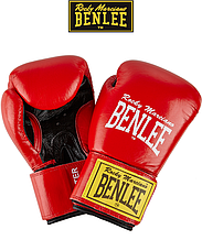 Боксерські рукавиці тренувальні Benlee FIGHTER 14oz, шкіра, червоно-чорні