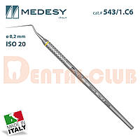 Спредер кореневий ISO 20 кольорове кодування, односторонній кругла ручка діаметром 6 мм, Medesy 543/1.С6