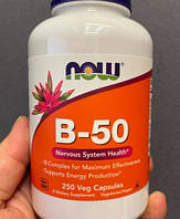 Комплекс витаминов группы В NOW Foods B-50 250 капсул