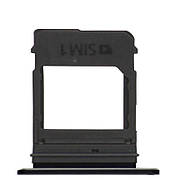 Тримач сім-карти Samsung A7 2017 SM-A720F чорний сервісний оригінал із розбирання