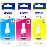Набор чернил Epson 664 (SET664C/M/Y)