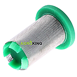 Фільтр форсунки обприскувача 08 з неіржавкої сталі Agroplast (ARAG) зелений, фото 2