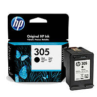 Картридж HP 305 Black Ink (3YM61AE) Оригинальный, струйный, чёрный, ~120 страниц, замена для 3YM40A