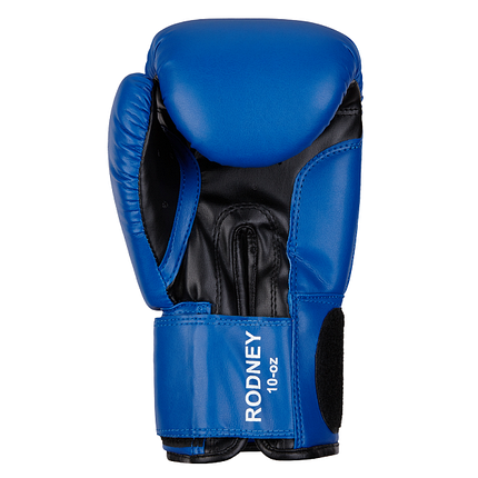 Боксерські рукавиці тренувальні Benlee RODNEY 10oz, PU, синьо-чорні, фото 4