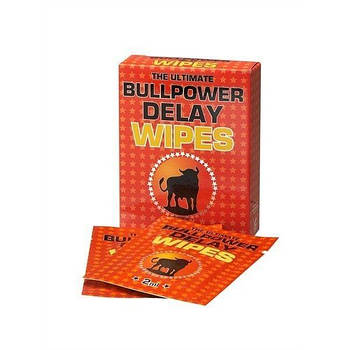 Серветки для затримки еякуляції Bull Power Wipes 6 шт. по 2 мл   | Puls69