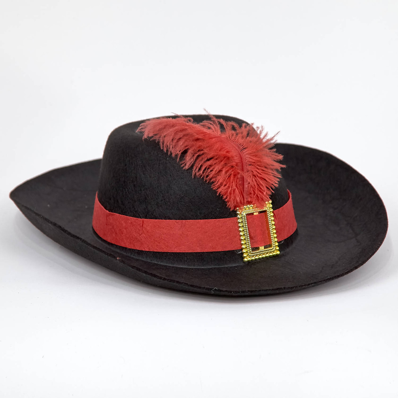 Карнавальний капелюх Мушкетера дитячий стильний з пером на Гелловін вечірку