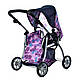 Коляска для ляльки 9672 Melogo чорно-червона h = 62 cm, 2 в 1, класика - фото 2 - id-p1321376571