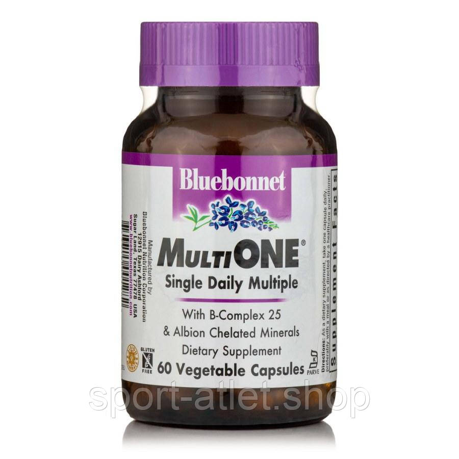 Вітаміни та мінерали Bluebonnet Nutrition Multi ONE, 60 вегакапсул