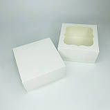 Коробка для бенто-торта, 170*170*90 мм, без вікна, біла, фото 3
