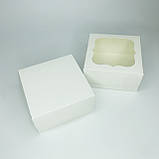 Коробка для бенто-торта, 170*170*90 мм, без вікна, біла, фото 3