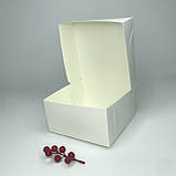 Коробка для бенто-торта, 170*170*90 мм, без вікна, біла, фото 2