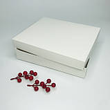 Коробка для пряників, 280*230*50 мм, без вікна, біла, фото 2