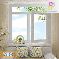 Пластикове вікно із фрамугою WDS 5S