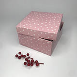 Коробка для подарунка, 200*200*100 мм, без вікна, "Ніжність почуттів", фото 2