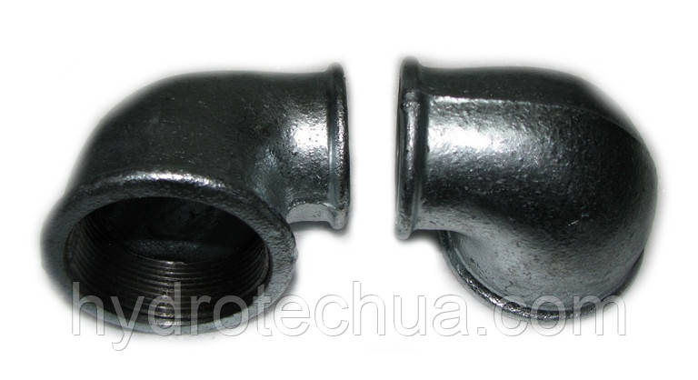 Кут 90° оцинкований редукційний ВВ 2"х1 1/4" Hydro-T