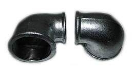 Кут 90° оцинкований редукційний ВВ 2"х1 1/4" Hydro-T