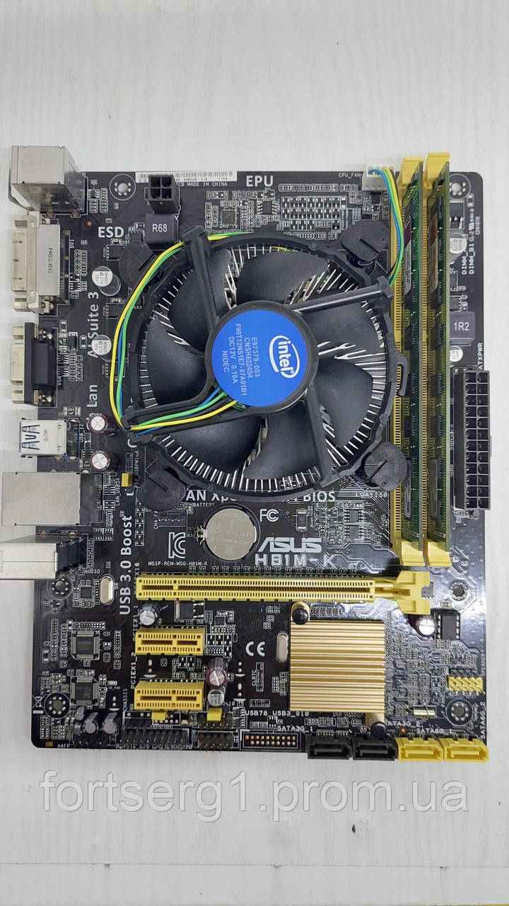 Комплект Asus H81M-K + core i3-4170 + кулер: продаж, ціна у Дніпрі ...