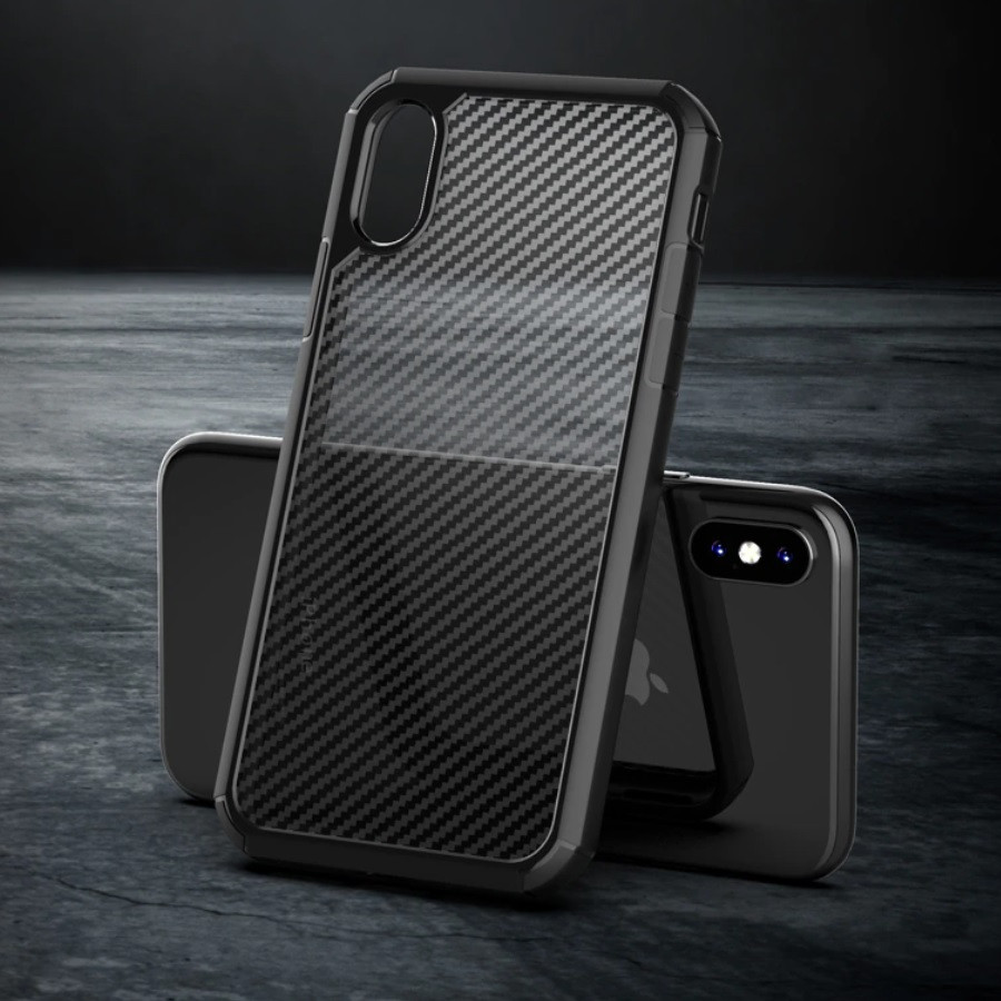 Ударостійкий карбоновий чохол iPaky для iPhone X XS