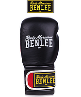 Боксерские перчатки Benlee SUGAR DELUXE 16oz, кожа, черно-красные