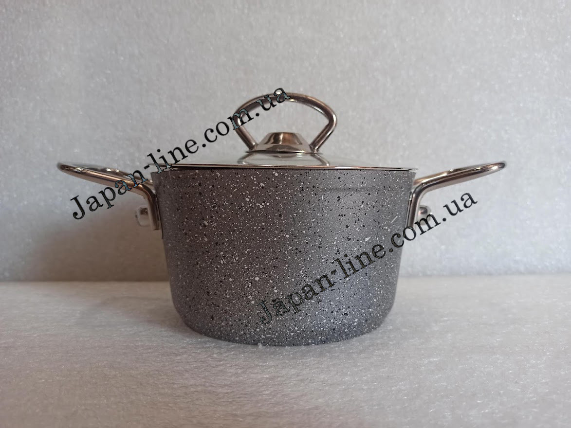 Кастрюля OMS 3112S-14-0,9л-Grey