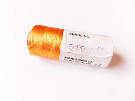 Нитки шовкові віскоза, для ручної і машинної вишивки, для китичок, для сережок.  Індія. оранжевий №.59