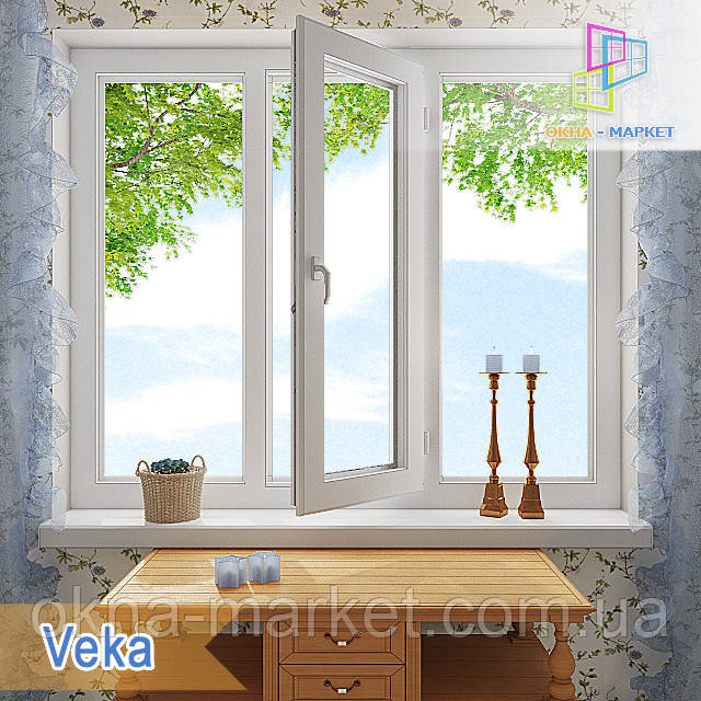 Трехстворчатые окна Veka - фото 1 - id-p5322442