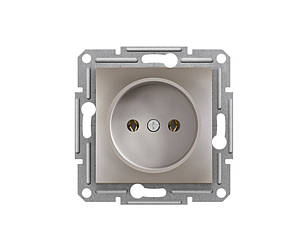 Asfora розетка без заземлення бронза Schneider Electric, EPH3000169