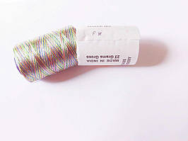 Нитки шовк, віскоза для ручної і машинної вишивки, 23 грам. Індія № меланж
