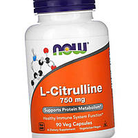 L-цитрулін NOW Citrulline 750 mg 90 капс