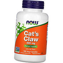 Котячий кіготь NOW Cats Claw 500 mg 100 кап, фото 2