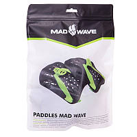 Лопатки для плавания гребные MadWave PADDIES M074906 S (17x11,5x0,2см)