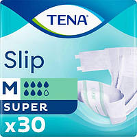 Підгузники для дорослих TENA Slip Super М, 30 шт,(80 см. до 110 см ) 7 крапель (2483мл)