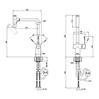 Кран для кухні Qtap Scorpio 9050105FC з висувним виливом, фото 2