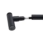 Кран для кухні Qtap Scorpio 9050105FB з висувним виливом чорний круглий з тонкою ручкою, фото 4