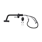 Кран для кухні Qtap Scorpio 9050105FB з висувним виливом чорний круглий з тонкою ручкою, фото 6