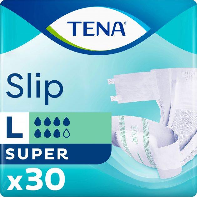 Підгузники для дорослих TENA Slip Super L, 30 шт,(100 см. до 144 см ) 7 крапель