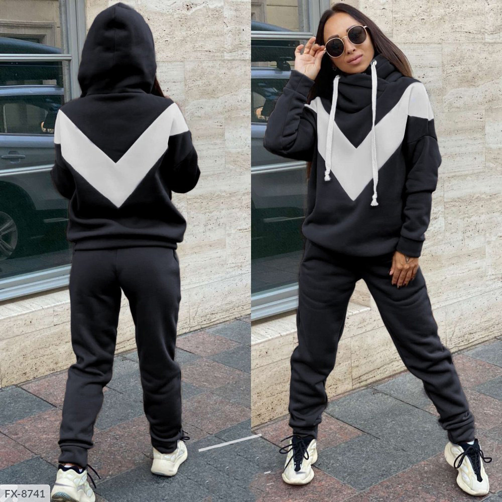 Жіночий теплий костюм-двійка, фото 1